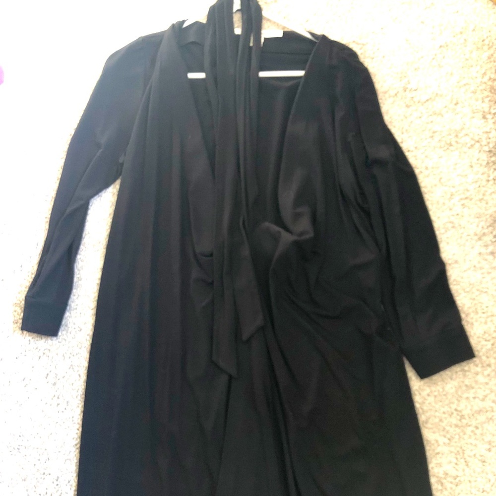 Black Diane Von Furstenberg wrap dress. Size 10